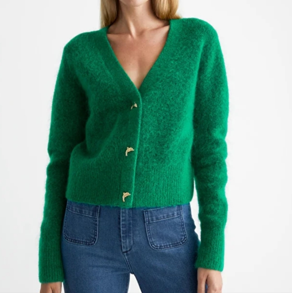 **Moving Sale** & Other Stories Gold Dolphin Button Cardigan